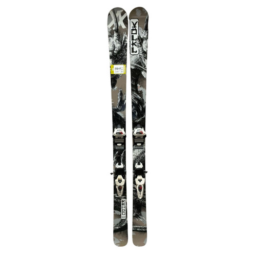Vist Large View of Product Image Which is Used Volkl KENDO Mens DH Ski/Binding Black And White 163 cm