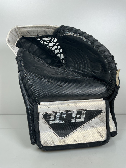 Vist Large View of Product Image Which is Used Flite INTERCEPTOR Senior Goalie Catcher Black And White