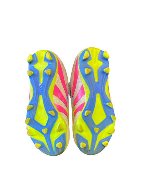 Vist Large View of Product Image Which is Used Adidas Soccer Cleats White And Pink Youth 12.0