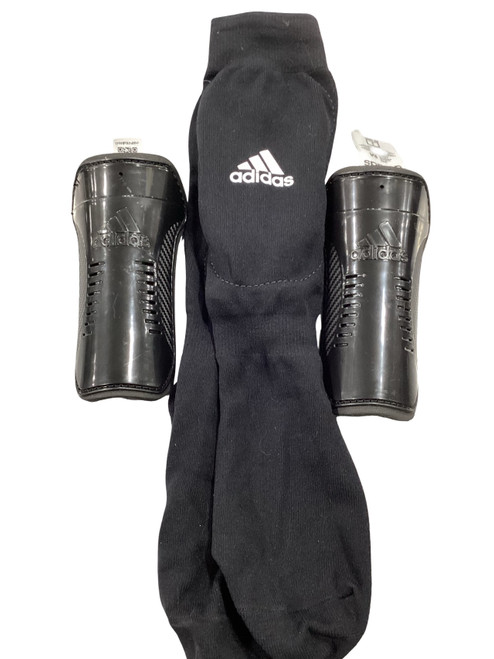 Vist Large View of Product Image Which is Used Adidas Soccer Shin Guards Youth Black MD