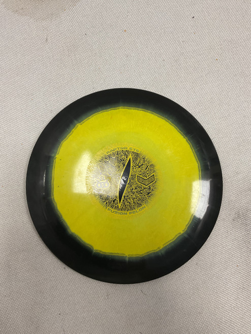 Vist Large View of Product Image Which is Used Dynamic Discs FUZION FELON Disc Golf Driver Yellow