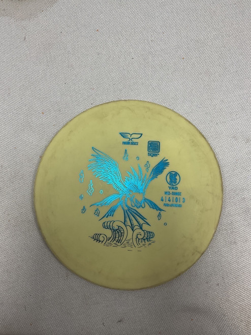 Vist Large View of Product Image Which is Used YIKON YAO Disc Golf Mid Range White