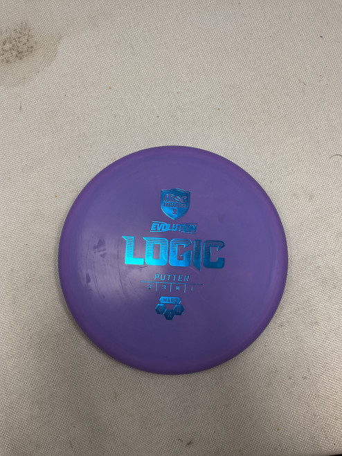 Vist Large View of Product Image Which is Used Discmania EVO LOGIC Disc Golf Putter Purple