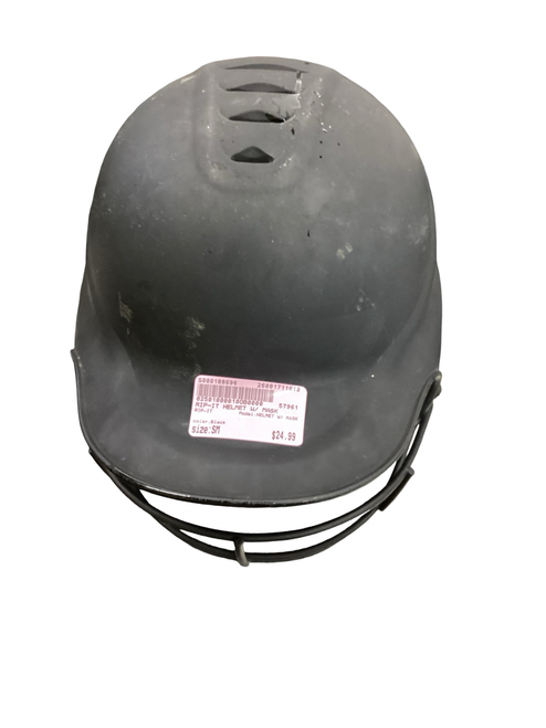 Vist Large View of Product Image Which is Used RIP-IT HELMET W/ MASK Batting Helmet w/Mask Black SM