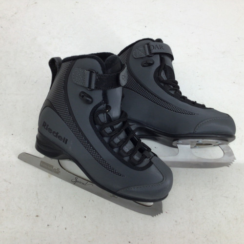 Vist Large View of Product Image Which is Used Riedell SOAR SPIRAL JR 1 FIGURE SKATES Boys Figure Skate Black Junior 01