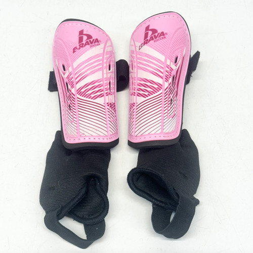 Vist Large View of Product Image Which is Used Brava YOUTH SHIN GUARDS Soccer Shin Guards Youth White XXS