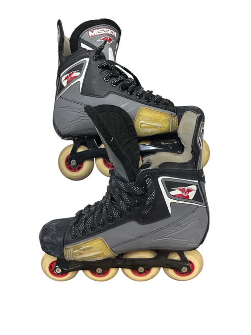 Vist Large View of Product Image Which is Used Mission Roller Hockey Skates Black Senior 11