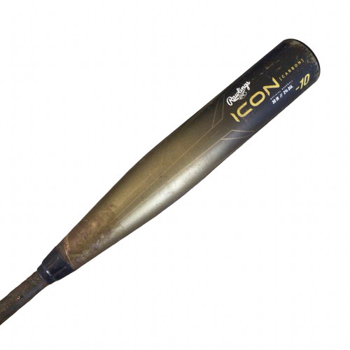 Vist Large View of Product Image Which is Used Rawlings ICON CARBON BB/SB USSSA 2 3/4 Bat 30"
