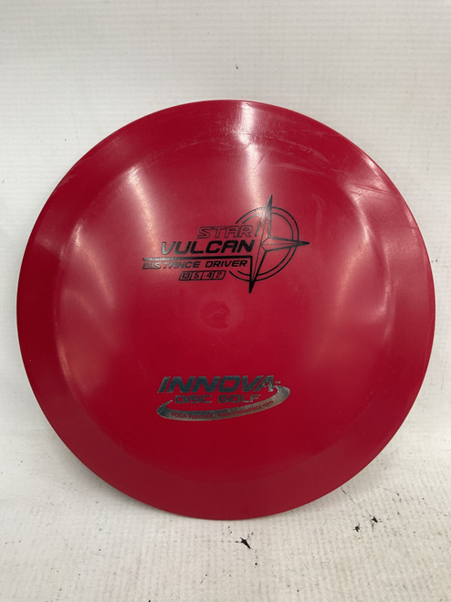 Vist Large View of Product Image Which is Used Innova STAR VULCAN Disc Golf Driver Red