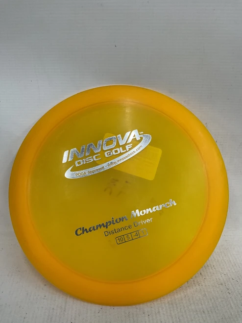 Vist Large View of Product Image Which is Used Innova CHAMPION MONARCH Disc Golf Driver Yellow