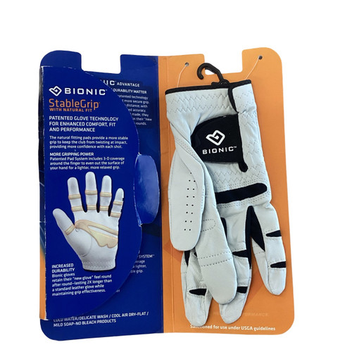 Vist Large View of Product Image Which is Used Mens Golf Glove White MD