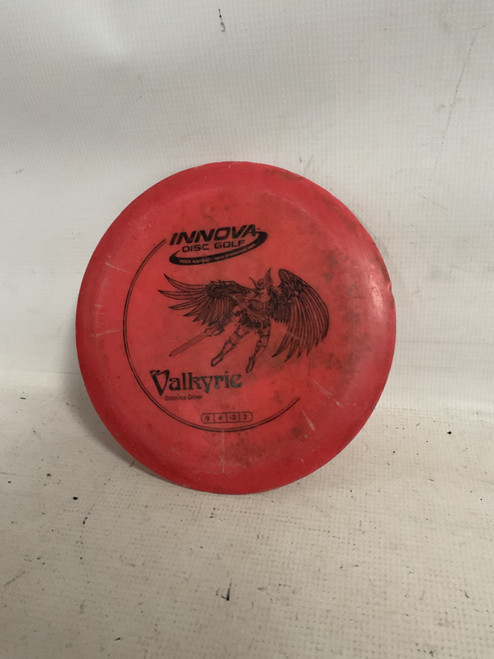 Vist Large View of Product Image Which is Used Innova DX VALKYRIE Disc Golf Driver Red