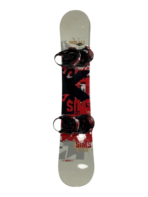 Vist Large View of Product Image Which is Used Sims WRATH Mens Board/Bindings White 158 cm