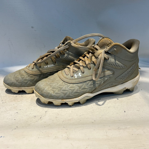 Vist Large View of Product Image Which is Used Under Armour GREY CLEATS BB/SB Cleats Grey Senior 8
