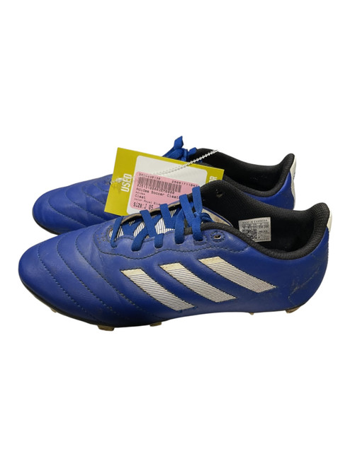 Vist Large View of Product Image Which is Used Adidas Soccer Cleats Royal Blue Junior 05