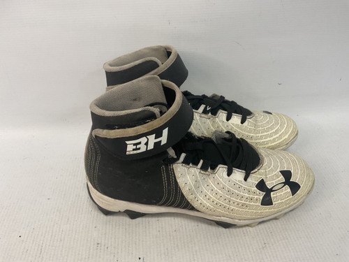 Vist Large View of Product Image Which is Used Under Armour BRYCE HARPER BB/SB Cleats Black Junior 04