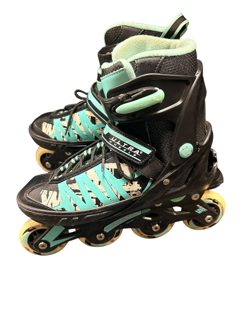 Vist Large View of Product Image Which is Used Ultra Wheels ABEC-5 Junior Rec Fitness Skates Black Adjustable