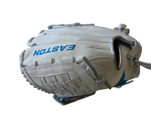 Vist Large View of Product Image Which is Used Easton GHOST NX BB/SB Glove LH Throw White 12 1/2"