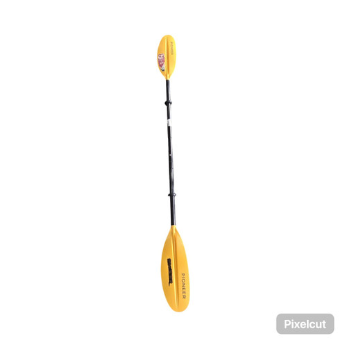 Vist Large View of Product Image Which is Used Quest PIONEER ADJUSTABLE KAYAK PADDLE Kayak Black 8Ft