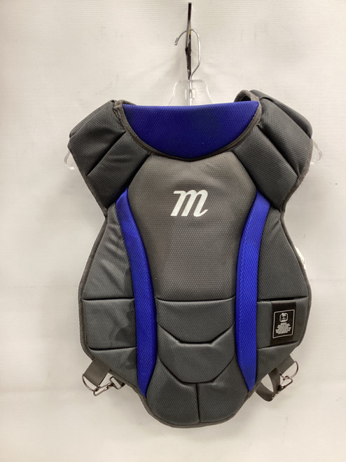 Vist Large View of Product Image Which is Used Marucci MEDIUM CHEST Catchers Chest Protector Grey Intermed