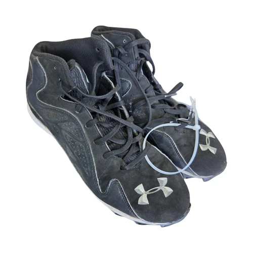 Vist Large View of Product Image Which is Used Under Armour FOOTBALL CLEATS 8 Adult FB Cleats Black Senior 8