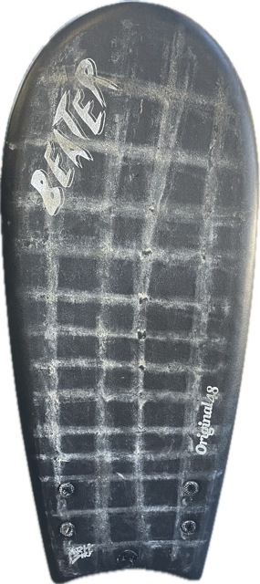 Vist Large View of Product Image Which is Used Catch Surf BEATER 48 Surfboard Black 5Ft
