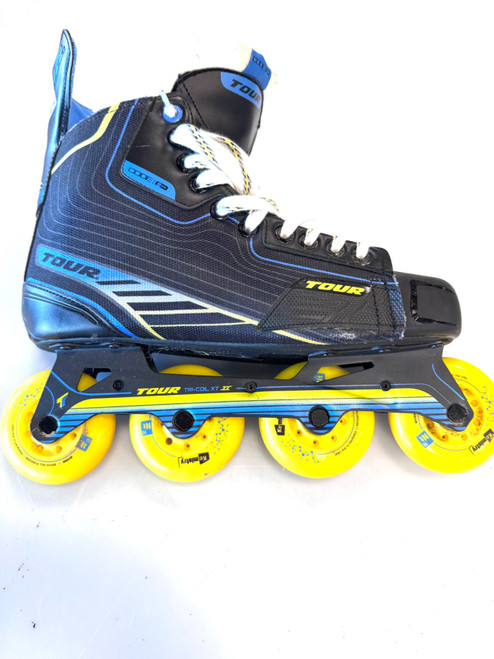 Vist Large View of Product Image Which is Used Tour Edge CODE 9 Roller Hockey Skates Black Senior 10