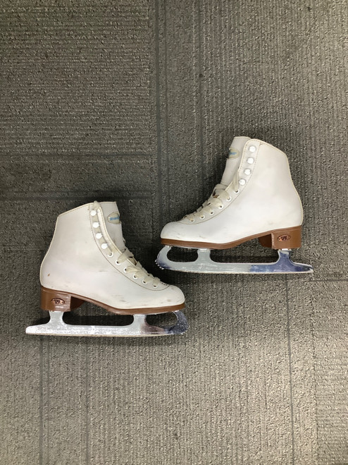 Vist Large View of Product Image Which is Used Riedell WHITE Girls Figure Skate White Junior 01