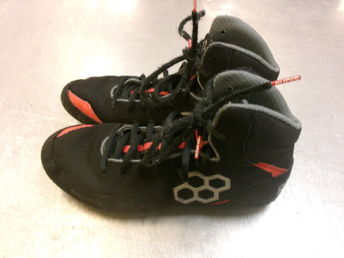 Vist Large View of Product Image Which is Used Rudis Wrestling Shoes Black Senior 6.5