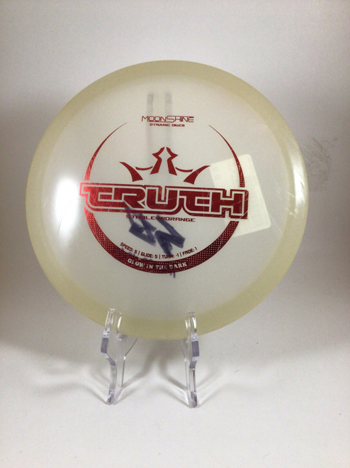 Vist Large View of Product Image Which is Used Dynamic Discs MOONSHINE TRUTH Disc Golf Mid Range White 177g