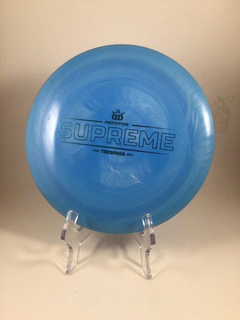 Vist Large View of Product Image Which is Used Dynamic Discs SUPREME TRESPASS Disc Golf Driver Royal Blue 176g