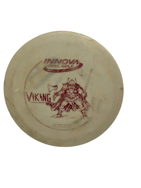 Vist Large View of Product Image Which is Used Innova DX Viking 166g Disc Golf Driver White 