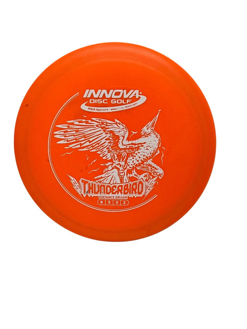 Vist Large View of Product Image Which is Used Innova DX Thunderbird 170g Disc Golf Driver Orange 