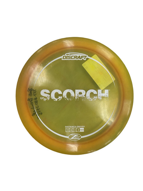 Vist Large View of Product Image Which is Used Discraft Z LITE SCORCH Disc Golf Driver Orange 160g