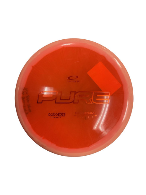 Vist Large View of Product Image Which is Used Latitude 64 OPTO ICE ORBIT PURE Disc Golf Putter Orange 175g