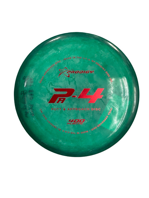 Vist Large View of Product Image Which is Used Prodigy 400 PA-4 Disc Golf Putter Green 174g