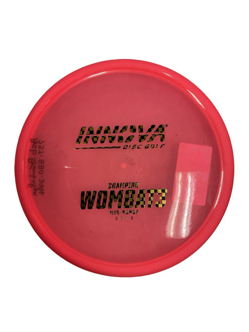 Vist Large View of Product Image Which is Used Innova CHAMPION WOMBAT 3 Disc Golf Mid Range Pink 159g