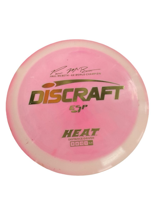 Vist Large View of Product Image Which is Used Discraft ESP HEAT Disc Golf Driver Pink 166g