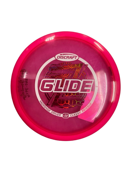 Vist Large View of Product Image Which is Used Discraft Z GLIDE CLASSIC REISSUE Disc Golf Mid Range Pink 176g
