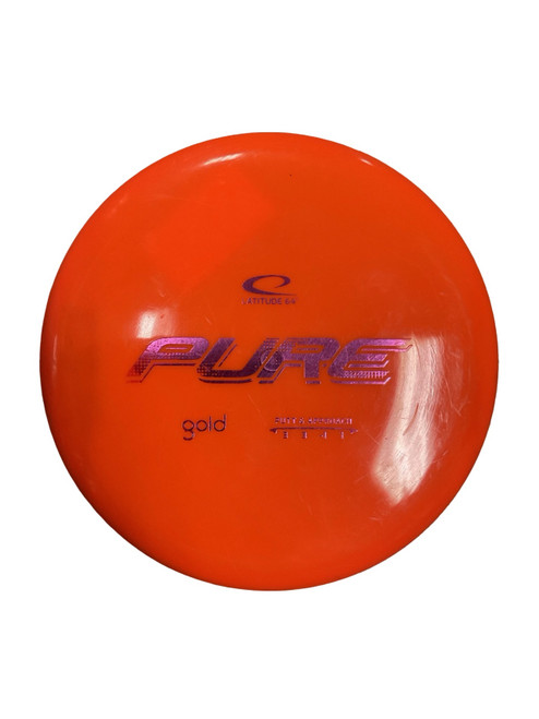 Vist Large View of Product Image Which is Used Latitude 64 GOLD PURE Disc Golf Putter Orange 174g