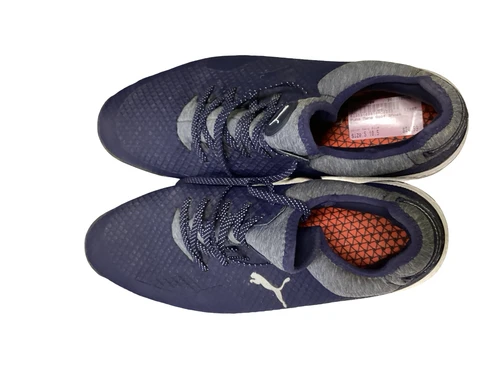 Vist Large View of Product Image Which is Used Puma Mens Golf Shoes Navy Blue Senior 10.5