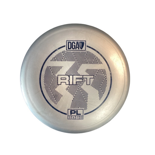Vist Large View of Product Image Which is Used DGA RIFT PL Disc Golf Mid Range Grey 177g