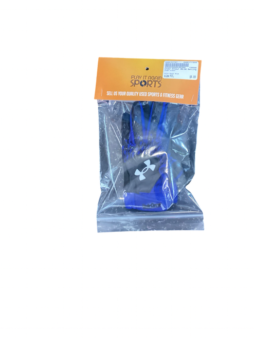 Vist Large View of Product Image Which is Used Under Armour BB/SB Batting Gloves Royal Blue M/L