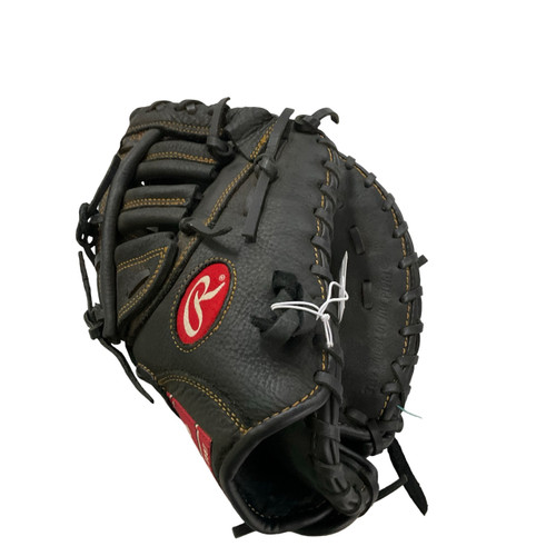 Vist Large View of Product Image Which is Used Rawlings R115FBM BB/SB First Base RH Throw Black 11 1/2"