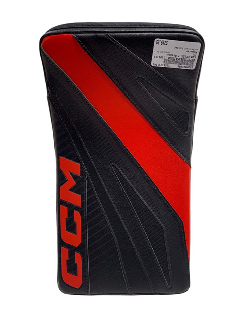Vist Large View of Product Image Which is Used CCM EFLEX 7 Senior Goalie Blocker Black/Red