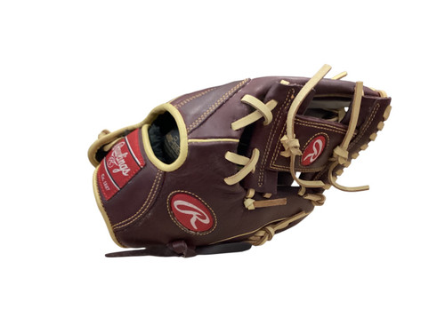 Vist Large View of Product Image Which is Used Rawlings SANDLOT BB/SB Glove RH Throw Brown 11 1/2"