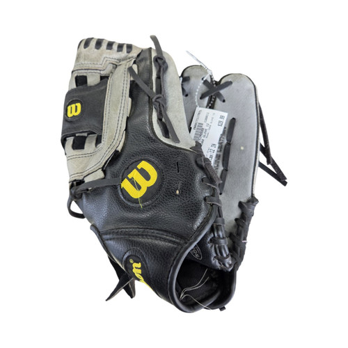 Vist Large View of Product Image Which is Used Wilson A360 GLOVE 12 BB/SB Glove RH Throw Grey 12"