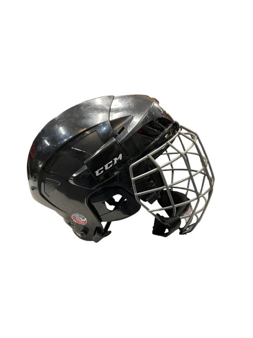 Vist Large View of Product Image Which is Used CCM 50 SMALL COMBO BLACK Helmet Cage Combo Black SM