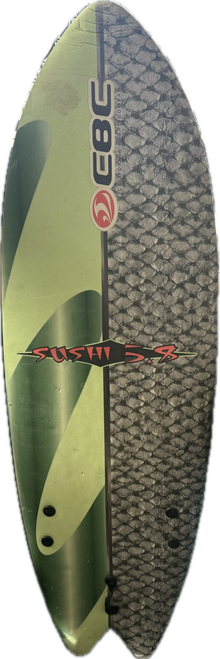 Vist Large View of Product Image Which is Used California Board Co SUSHI 5.8 Surfboard Grey 5Ft 8In