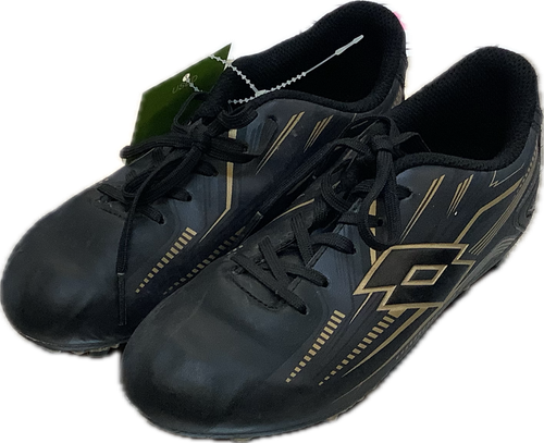 Vist Large View of Product Image Which is Used Lotto Soccer Cleats Black Junior 01